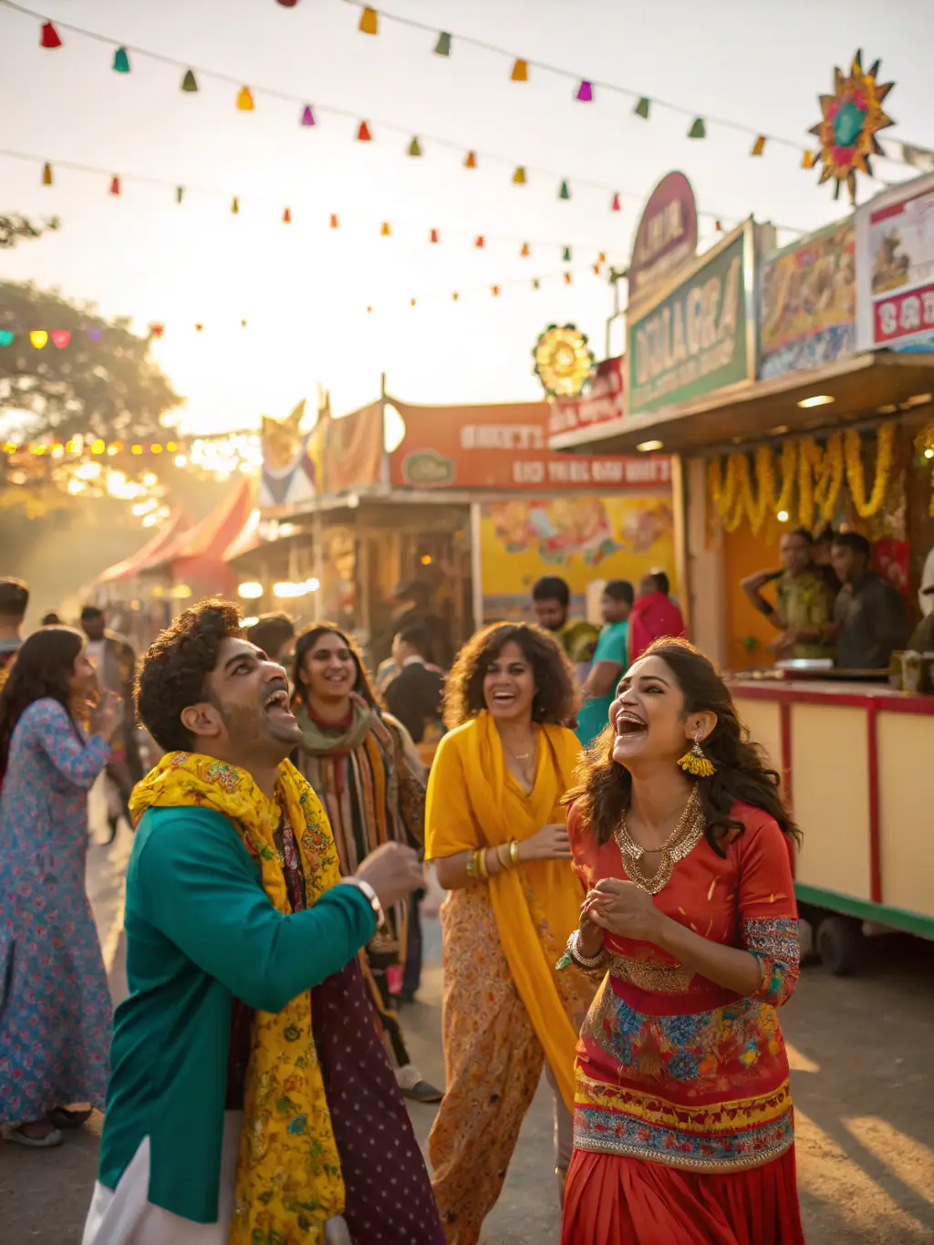 A scene from a cultural event organized by AMICALE LAIQUE SAINTES, showing community members enjoying music and dance.